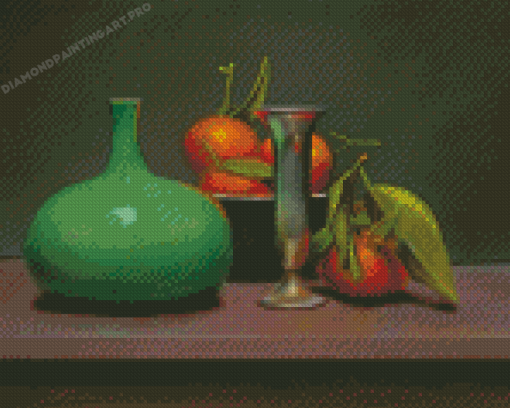 Oranges And Green Still Life Diamond Painting