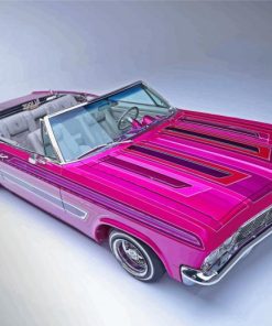 Pink Low Rider Car Diamond Painting