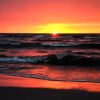 Poland Pomerania Baltic Sea Sunset Diamond Painting