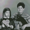 Pugsley Addams And Wednesday Diamond Painting