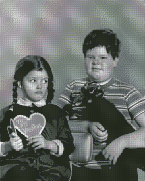 Pugsley Addams And Wednesday Diamond Painting