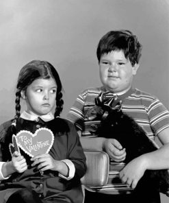 Pugsley Addams And Wednesday Diamond Painting