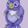 Purple Baby Owl Bear Diamond Painting