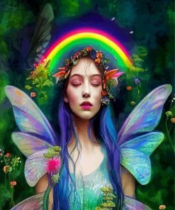 Rainbow Butterfly Fairy Diamond Painting