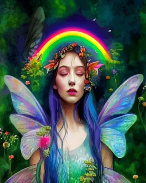 Rainbow Butterfly Fairy Diamond Painting