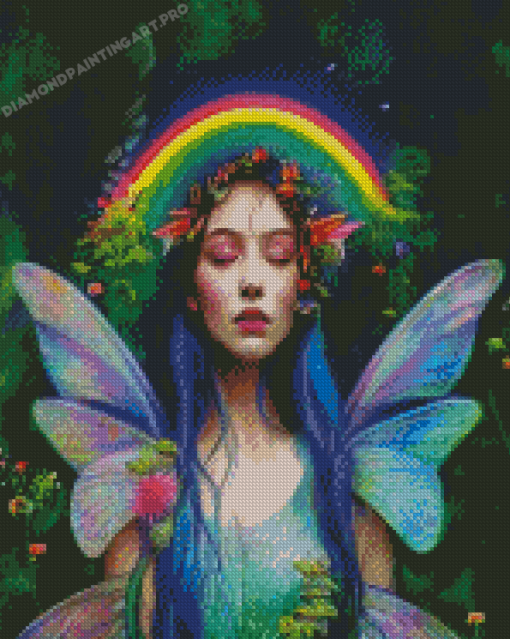 Rainbow Butterfly Fairy Diamond Painting