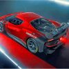 Red Ferrari 296 GT3 Car Diamond Painting