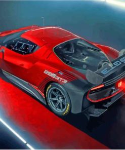 Red Ferrari 296 GT3 Car Diamond Painting