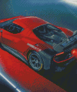 Red Ferrari 296 GT3 Car Diamond Painting