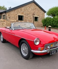 Red Mgb Diamond Painting