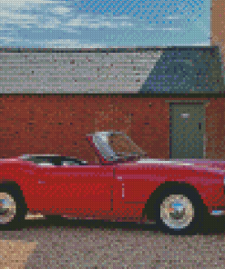 Red Spitfire Car Diamond Painting