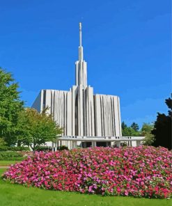 Seattle Washington Temple Diamond Painting