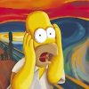 Simpsons Homer Scream Poster Diamond Painting