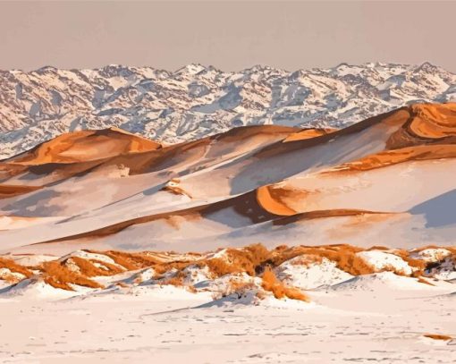 Snowy Desert Winter Diamond Painting