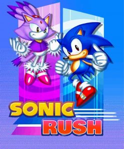 Sonic Rush Poster Diamond Painting