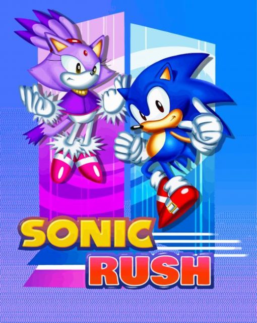 Sonic Rush Poster Diamond Painting