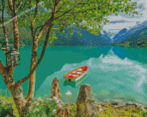 Stryn Norway Lake Diamond Painting