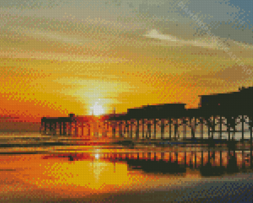 Sunset At Daytona Beach Diamond Painting