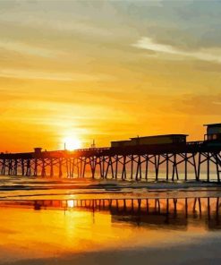 Sunset At Daytona Beach Diamond Painting