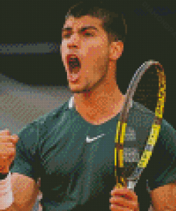 Tennis Player Alcaraz Diamond Painting