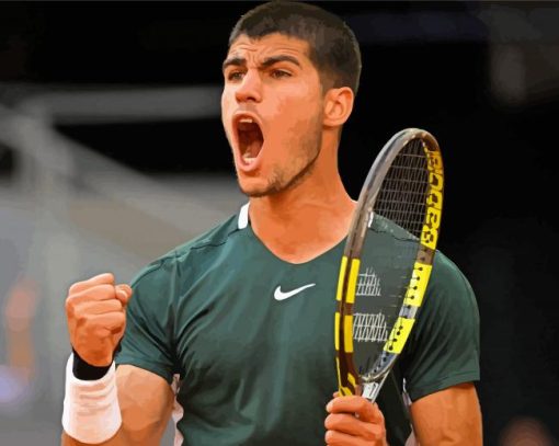 Tennis Player Alcaraz Diamond Painting