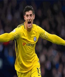 The Goalkeeper Thibaut Courtois Diamond Painting