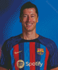 The Player Robert Lewandowski Diamond Painting