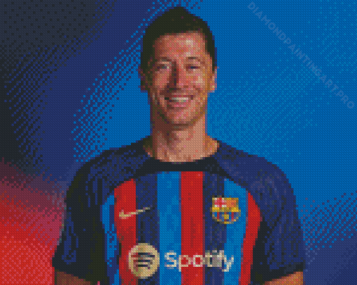 The Player Robert Lewandowski Diamond Painting