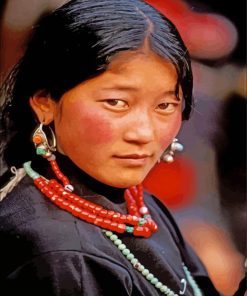 Tibet Girl Diamond Painting