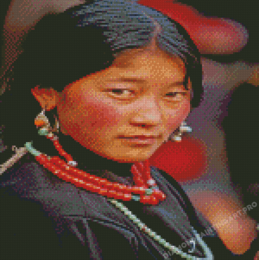 Tibet Girl Diamond Painting