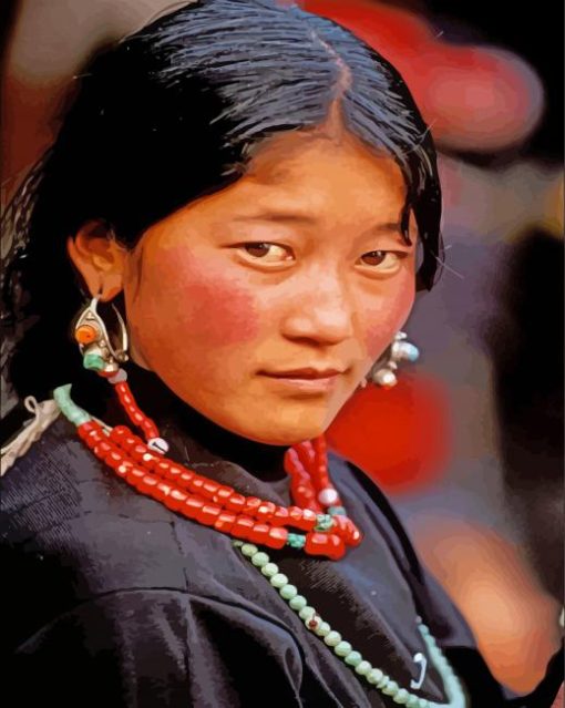 Tibet Girl Diamond Painting