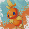 Torchic Pokemon Anime Diamond Painting