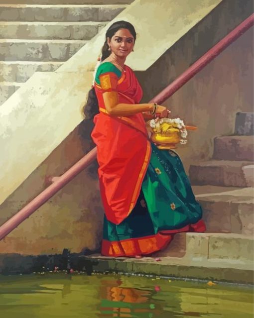 Traditional Girl Diamond Painting