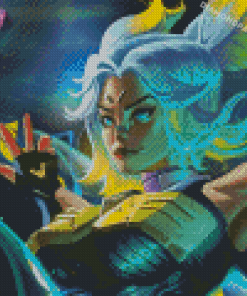 Valorant Neon Game Character Diamond Painting