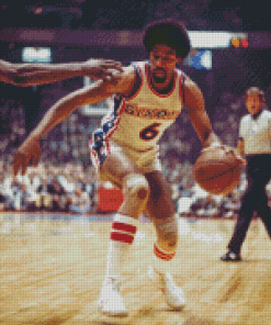 Vintage Julius Erving Diamond Painting