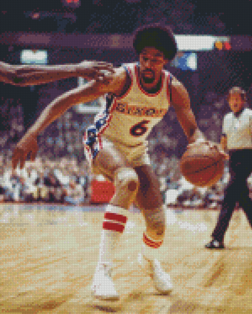 Vintage Julius Erving Diamond Painting