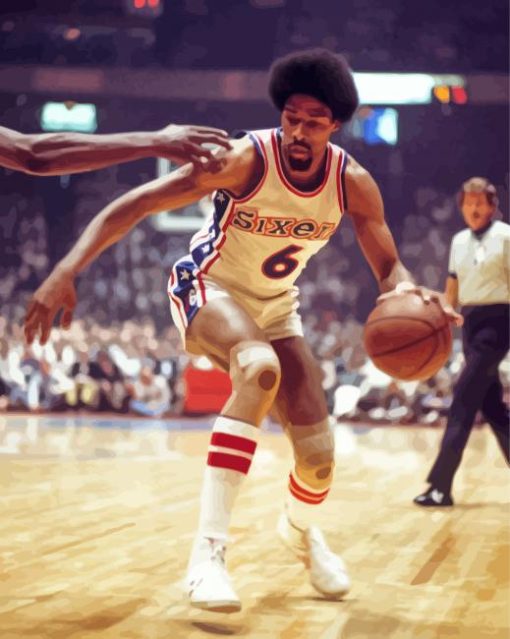 Vintage Julius Erving Diamond Painting