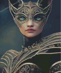 Warrior Cat Woman Diamond Painting