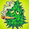 Weed Mascot Smoking Diamond Painting