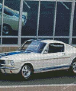 White Shelby Gt 350 Diamond Painting