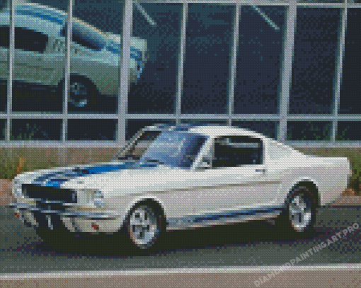 White Shelby Gt 350 Diamond Painting