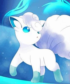 White Vulpix Diamond Painting