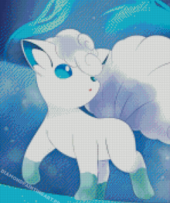 White Vulpix Diamond Painting