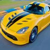 Yellow Dodge Viper Diamond Painting