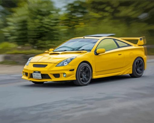 Yellow Celica Diamond Painting