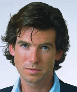 Young Pierce Brosnan Diamond Painting