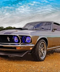 1969 Ford Mustang Fastback Car Diamond Painting