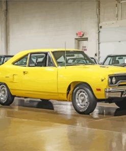 1970 Yellow Plymouth Roadrunner Diamond Painting