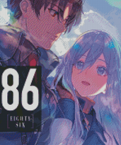 86 Eighty Six Anime Poster Diamond Painting