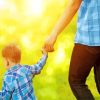 A Child Holding Fathers Hand Diamond Painting